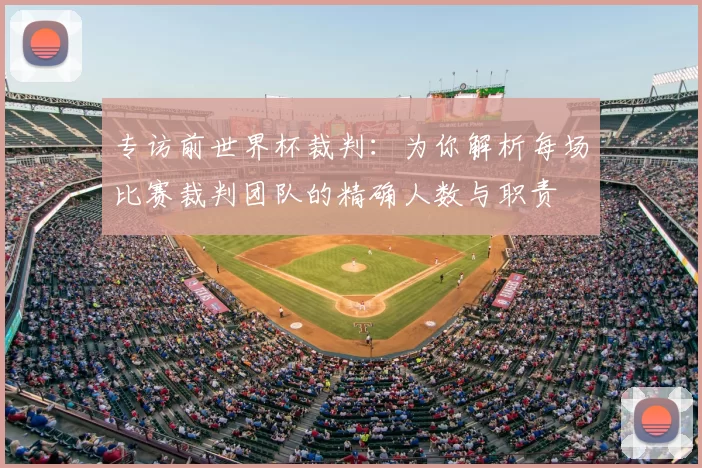 专访前世界杯裁判：为你解析每场比赛裁判团队的精确人数与职责